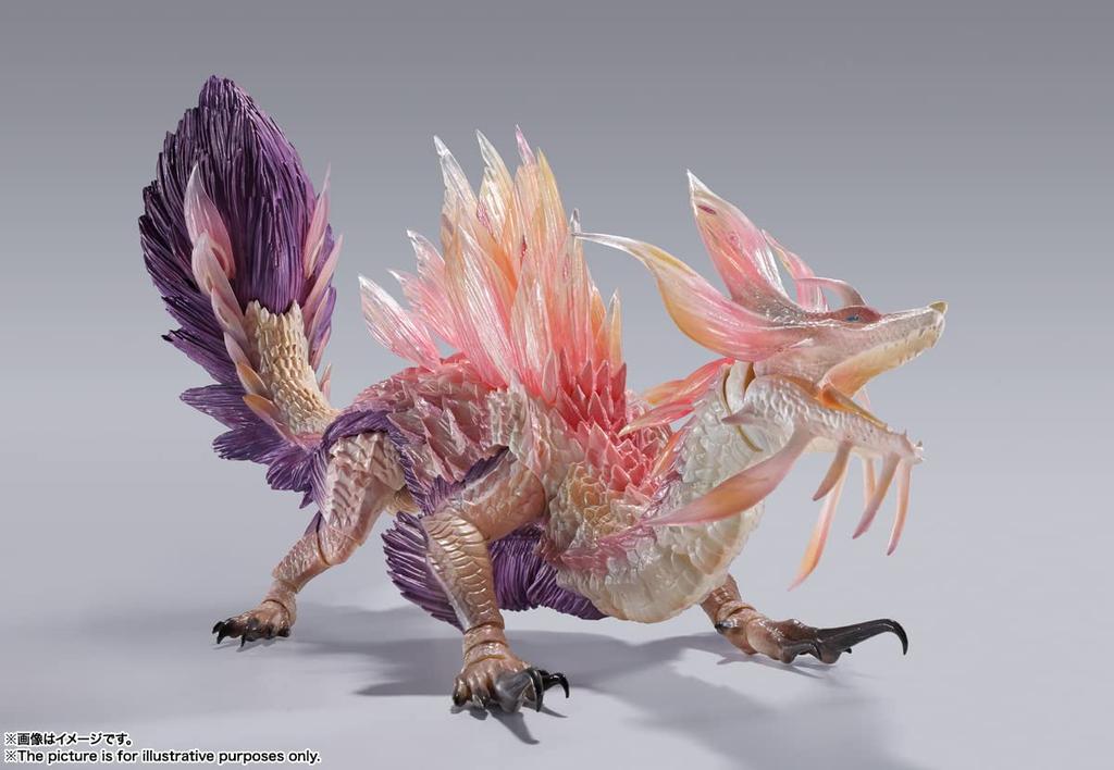 TAMASHII NATIONS MonsterArts Monster Hunter Sunbreak approximately PVC ABS painted action multicolor S.H. Rise Tamamitsune, 310mm, & figure,