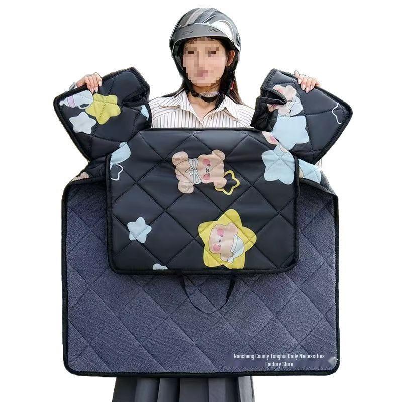 Motorcycle & Tricycle Winter Windshield with Fleece - Cold & Water Resistant Violent Bear Model