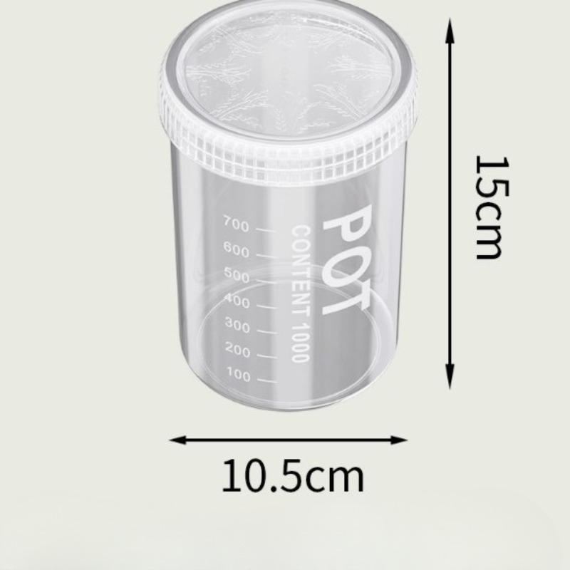 

Бытовые герметичные банки для хранения зерна и злаков, пищевой пластик, большие, средние и малые кухонные банки для хранения 1000ml