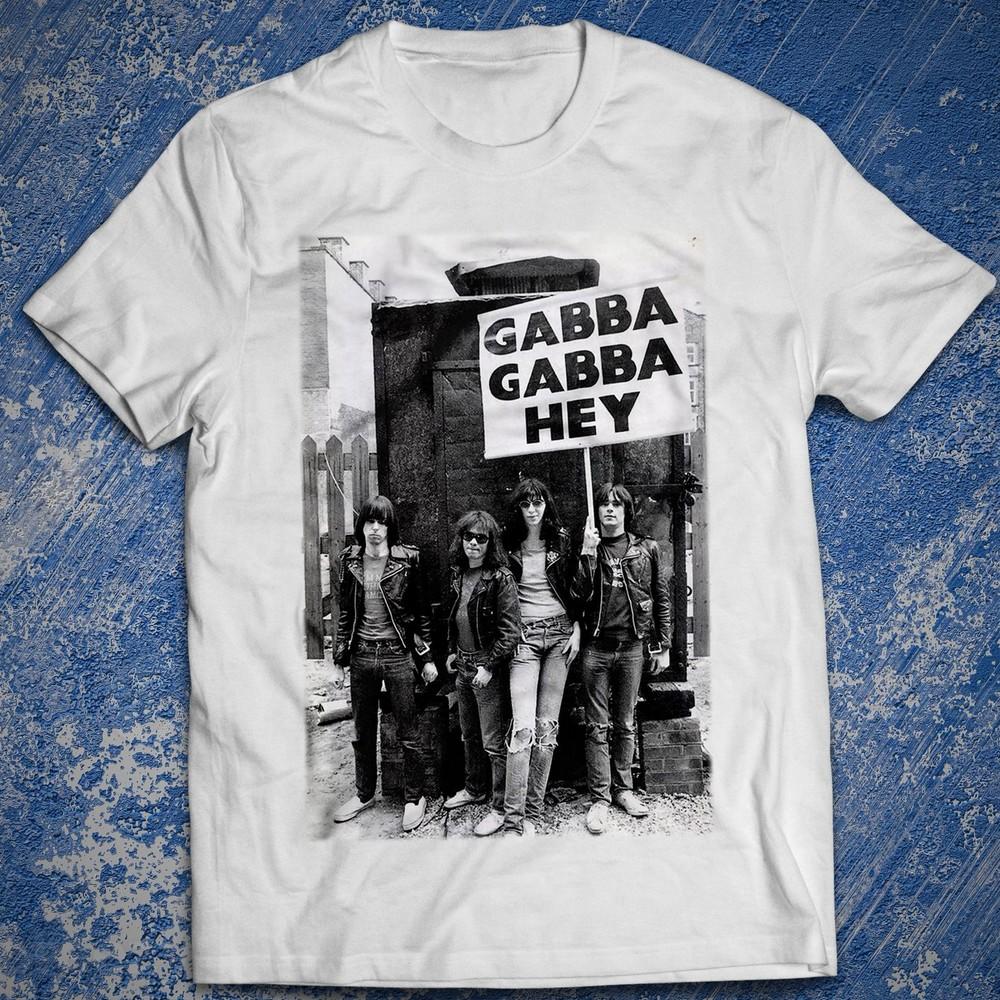 M-4XL Cotton T-Shirt The Ramones Gabba Gabba Hey Ho Let s Go Rocket To Russia Unisex T-Shirt XXXXL