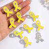 20Pcs Versatile Ribbon Brooch Pins for Fundraising Event Stylish Volunteer Jewelry Gift Safety Corsage Pins