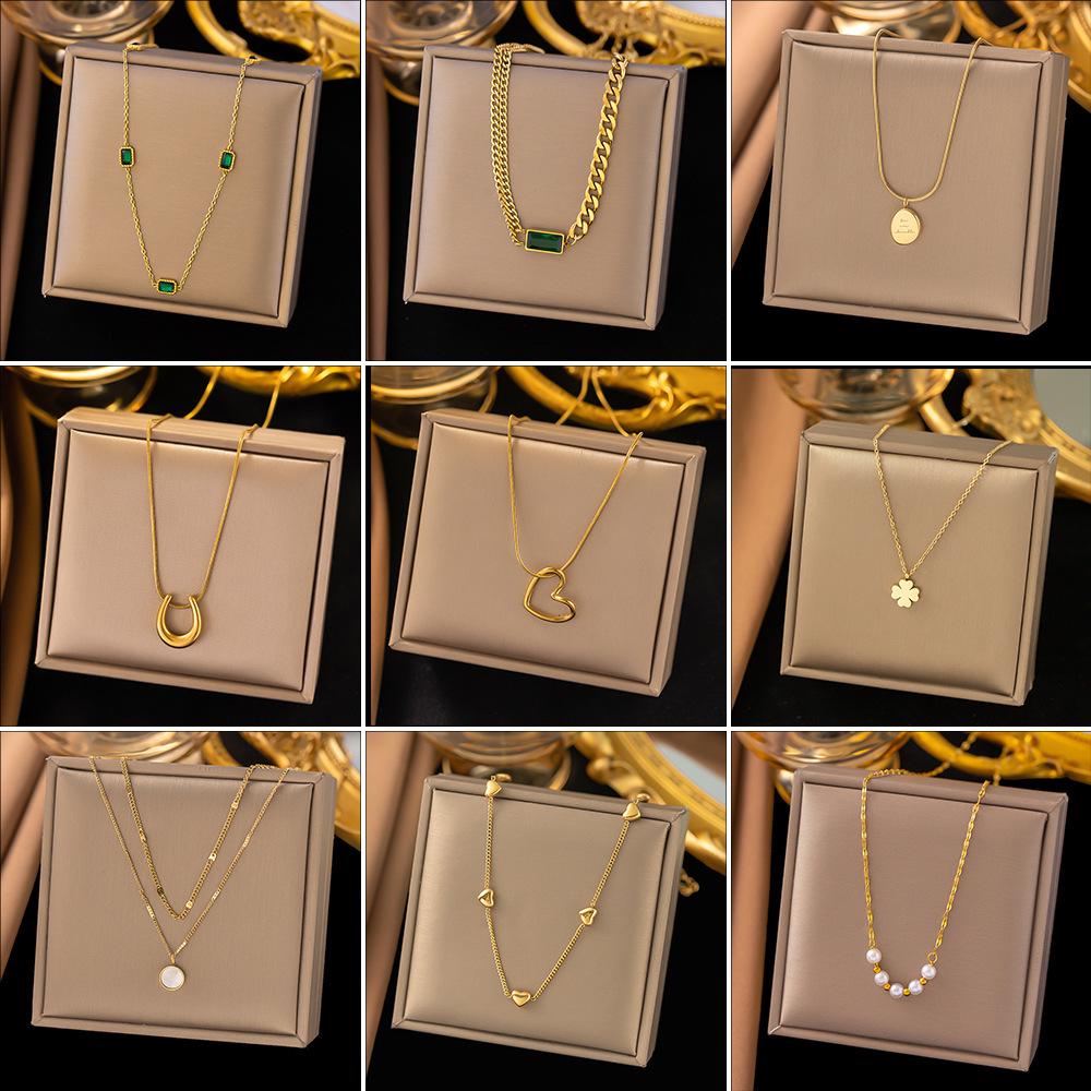 Elegant Titanium Steel Clavicle Necklace for Women - Trendy, Durable, and Fashionable