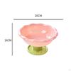 Decorative Flower-Shaped Fruit Bowl with Drainage Holes, Removable Base, 26 Cm X 14 Cm.