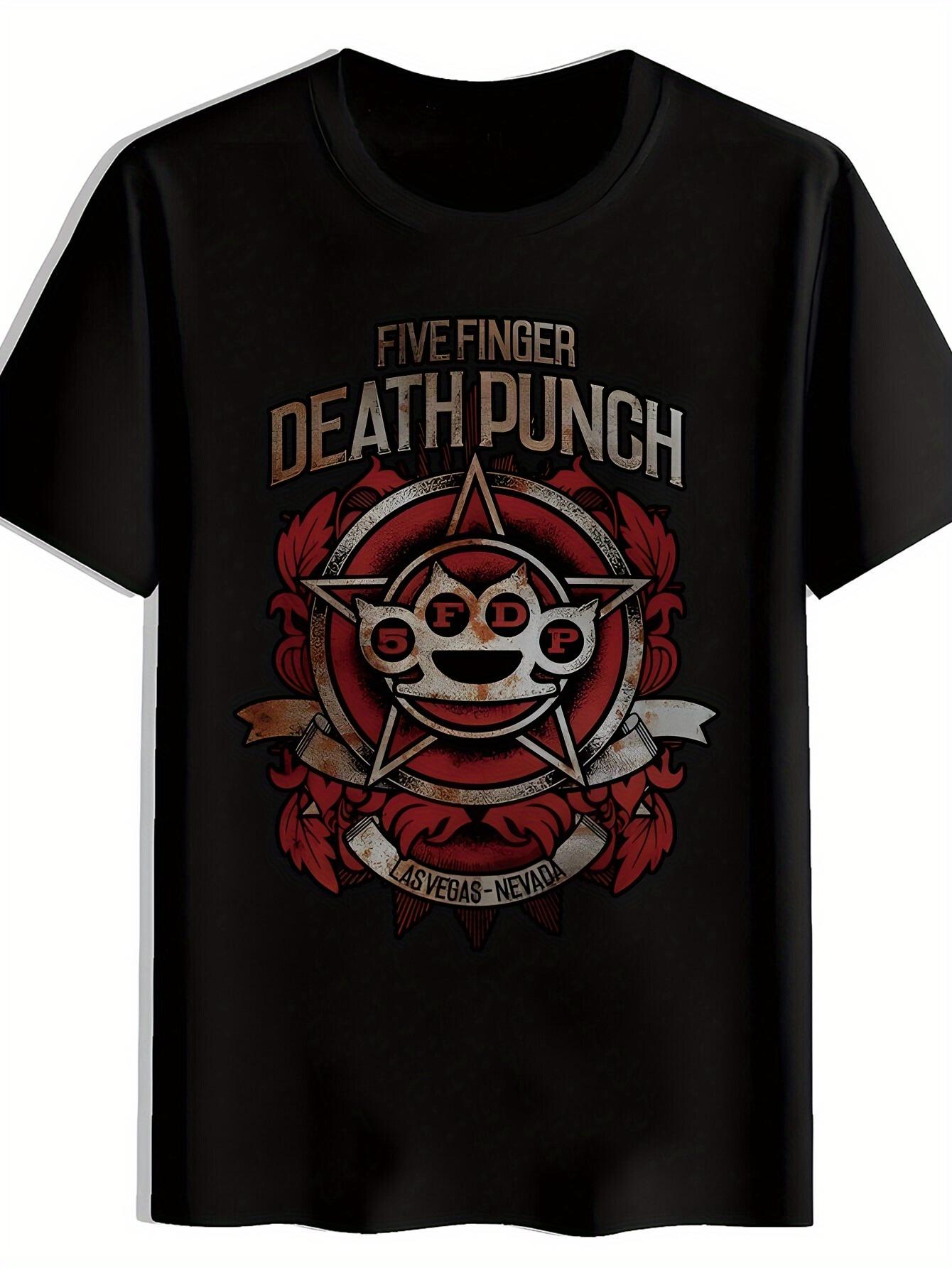 

Heavy Metal Graphic T-shirt - Five Finger Death Punch Inspired Design M