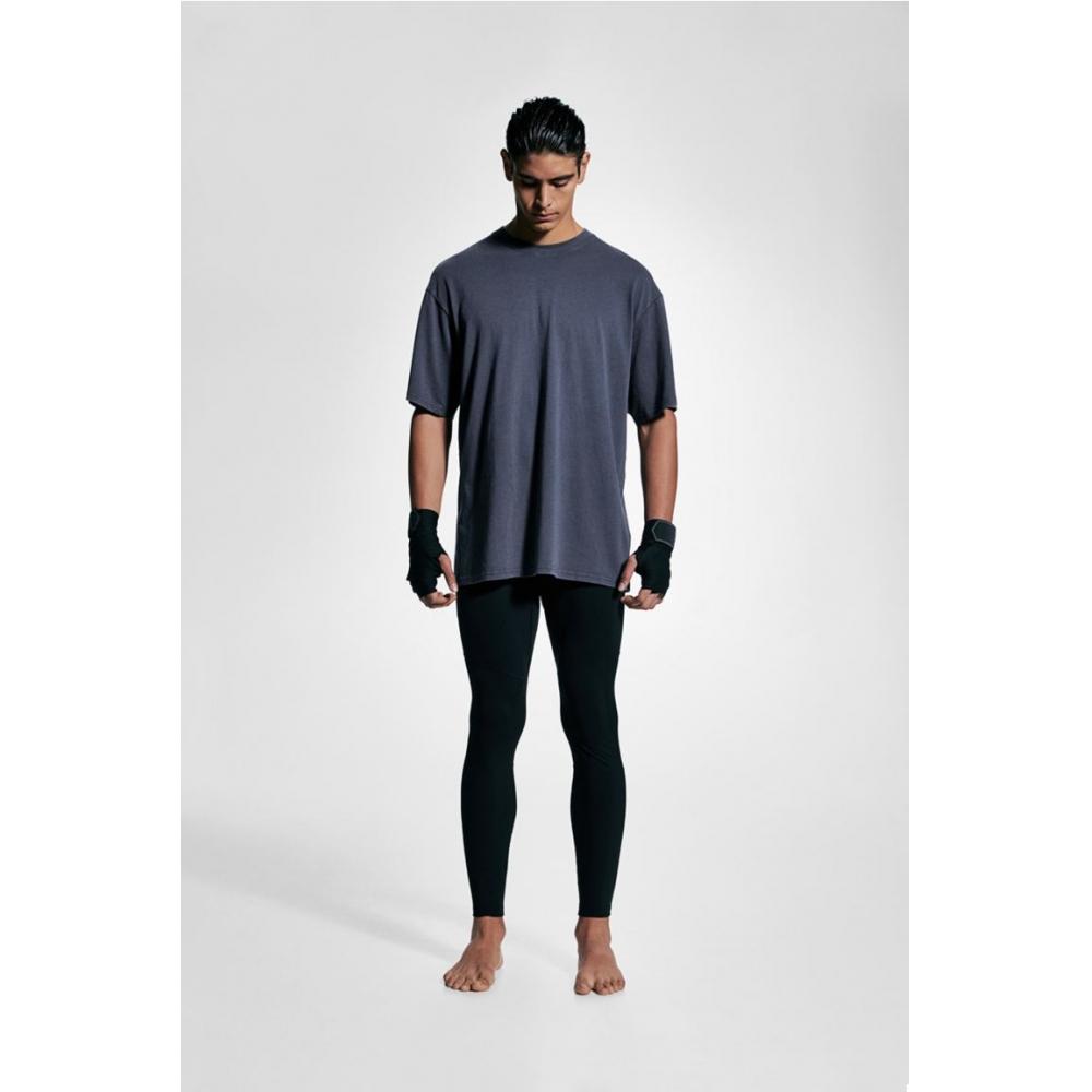 H M Sports Top Loose Fit dryMove Dark Blue