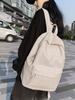 Casual Pu Leather Backpack For Students With Design For School And Travel