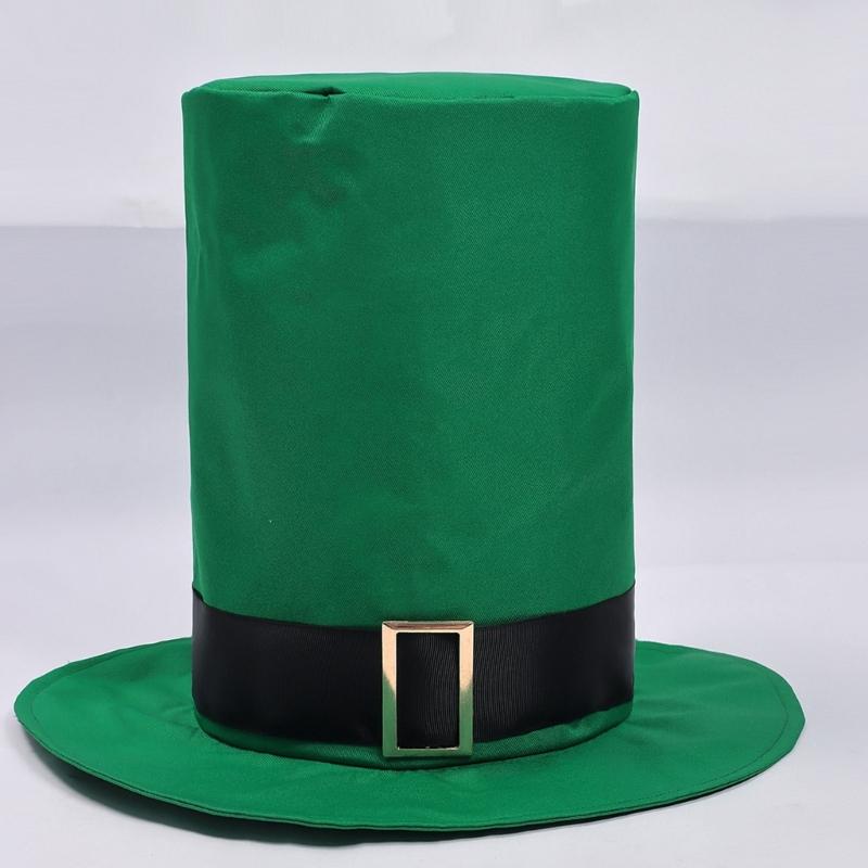 St. Patrick Costume Leprechaun Hat Tuxedo Jacket Tie Pants Stockings St Patrick's Day Outfits Cosplay Halloween Costume