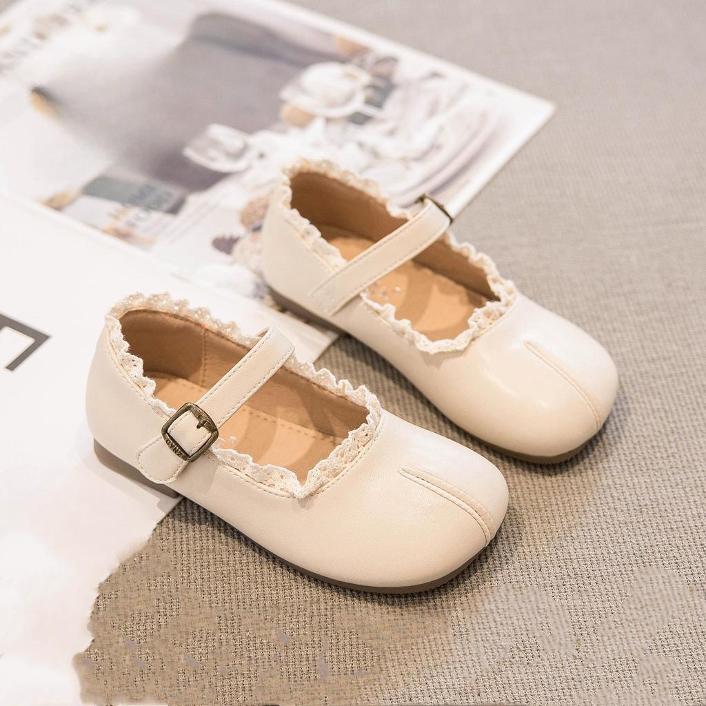 Girls small leather shoes 2025 new spring and autumn children's shoes princess shoes women's treasure single shoes black soft sole girls autumn