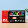 Liquid Ink Acrylic Markers Set, 60 Colors, Non-Bleeding, Visible Ink Level, Soft Tip for DIY Hand Painting.