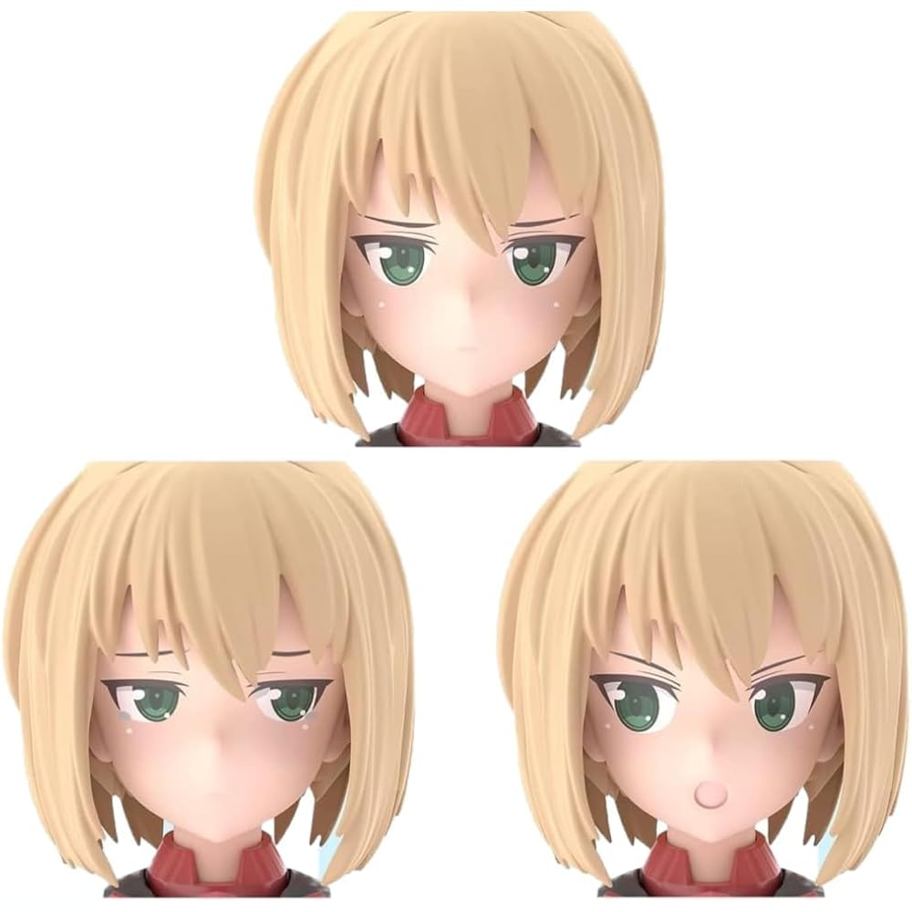 Bandai Spirits 30MS Option Face Parts Expression Set 5 Color B Pre-painted Plastic Model