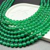 7A Green Agate Round Loose Beads for DIY Jewelry Accessories, Bracelets & Necklaces