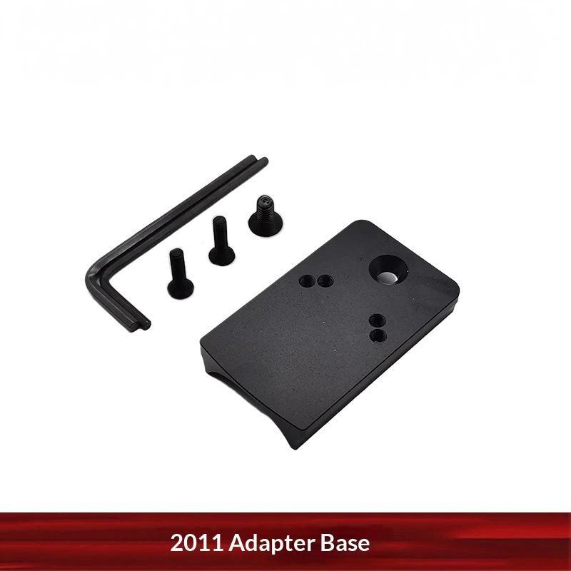2011 Cnc Metal Adapter Base Rmr Compatible Mount Plate Precise Machined Metal Accessory For Model Toy Outdoor Game Modification