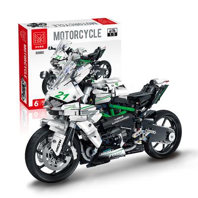 MOC City Motorcycle Car Models Building Blocks Compatible with  Motobike Vehicles Bricks Toys for Kids Children
