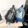 Gradient Retro Rucksack Große Kapazität Schüler Schultasche Jeans Rucksack