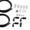 Power Steering Pump Hose Kit Replace Braided Universal 551082 for Engines Spare Parts Easily Install