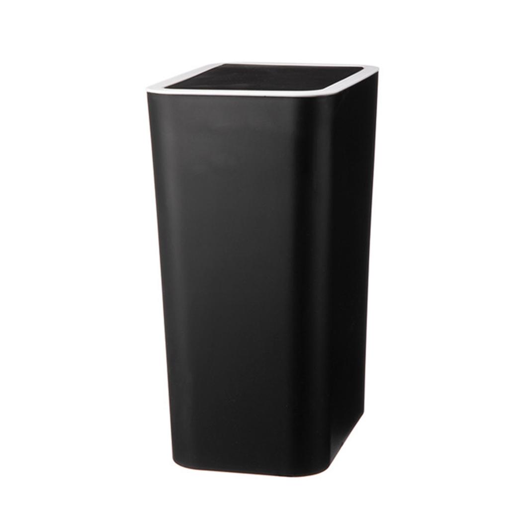 Plastic Push Top Waste Bin for Home and Office Use Durability Trash Can Waste Bin with Easy Press Lid for Any Room