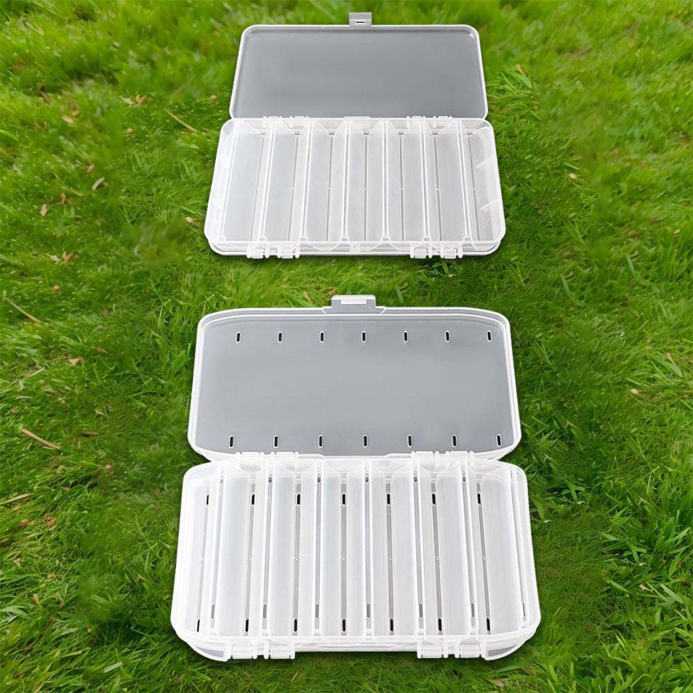 Double Sided Fishing Tackle Box Large Capacity Fishing Lure Hook Box Wear-Resistant Fishing Lure Organizer for Storage Big Baits