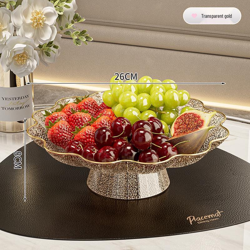Elegant Tall Fruit Bowl - Living Room Snack & Candy Display Dish