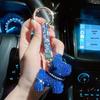 New Diamond Bulldog Puppy Keychain: Cute & Exquisite Charm for Keys or Bags