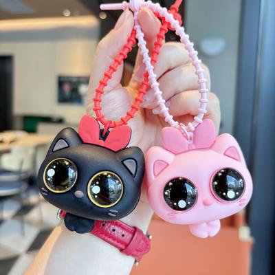 Chaveiro Brinquedo Gato Fofo Descompressor - Pingente de Bolsa Boneco Divertido para Apertar