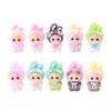 Flocking Gradual Change Standing Baby Three-year-old Cute Grain Doll Small Gift Bag Pendant Car Keychain Cute Baby