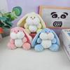 Charming Keychain Rabbit Colorful Plush Toy 15cm Backpack Decoration For Kids And Adults