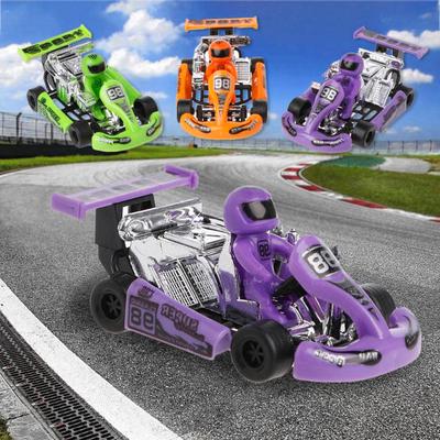 RC Car Alloy Car Model Go Kart Race Game Sports Vehicle Plastic Motor Pull Back Toy