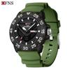 Oufannishi Men's Fashion Quartz Watch - Luminous, Waterproof, Silicone Strap, Double Calendar