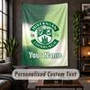 Wall Tapestry Hibernian FC Print Custom Name Text Wall Hanging Home Decor