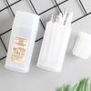 Creative Simple Series Portable Desktop Organizer Pen Holder Pencil Bag Storage Box School Office Stationery