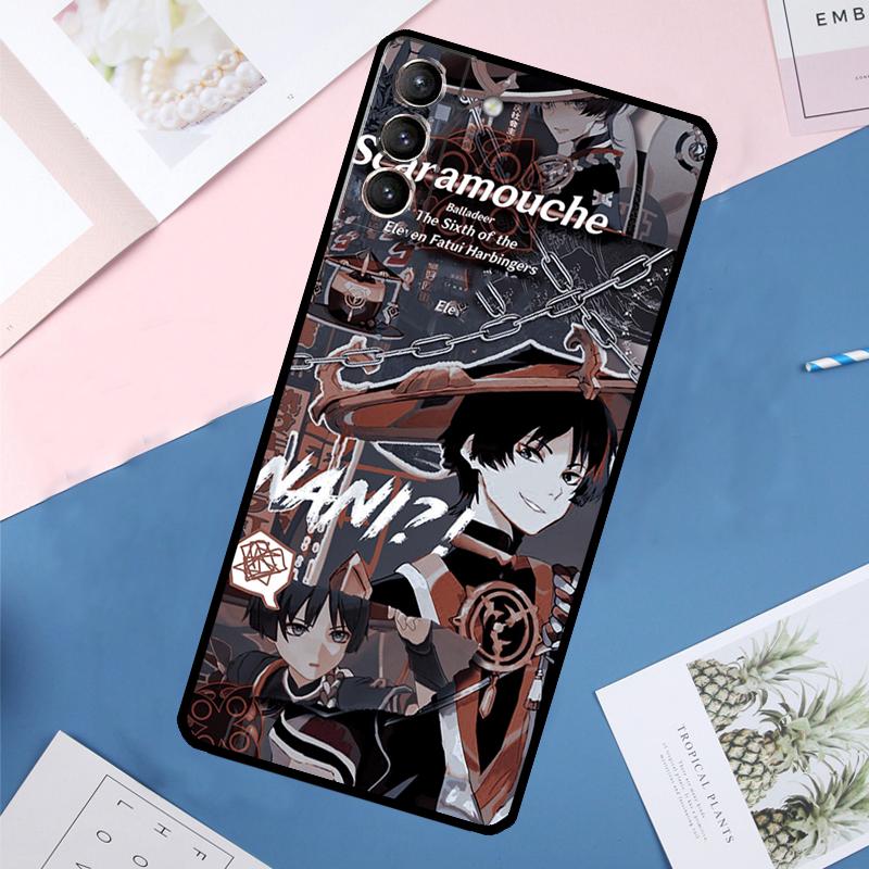 Scaramouche Genshin Impact Case For Samsung Galaxy S25 Ultra S21 S22 S24 S23 Ultra S9 S10 Plus S21 FE S25 FE Back Cover