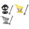 Stainless Steel Coffee Strainers with Measuring Spoon Coffee Filter Set Meshs Coffee Funnel Suitable for Coffee Machines