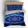 Neon mandala floral design. Bedding sets Duvet cover sets Duvet covers Pillowcases(1* Duvet Cover 2* Pillowcases without duvet insert)