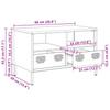 TV Stand Mustard Yellow 68 X 39 X 43.5 Cm Cold Rolled Steel