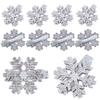 Pack of 10 Elegant Snowflake Shaped Hair Clip Dainty Barrette Headwear Accessory Stylish Snowflake Hairpins for Women