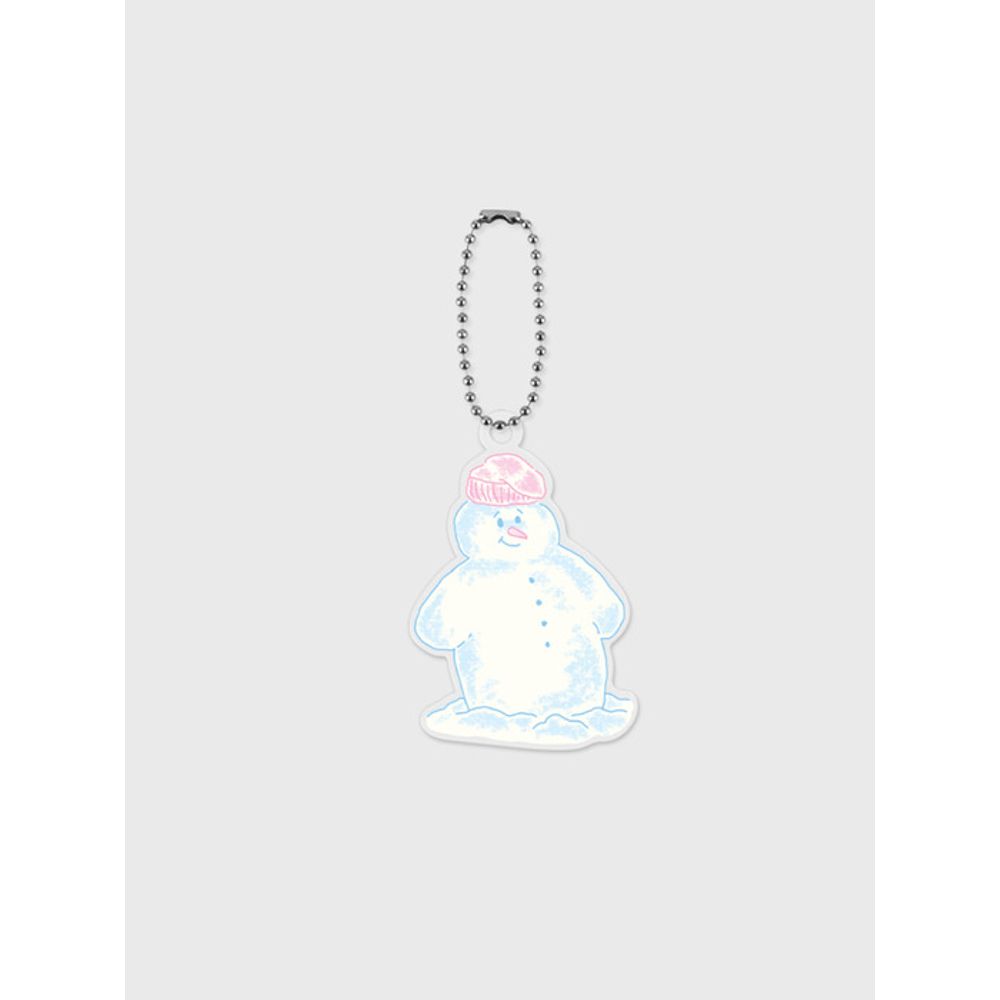 

theninemall smile snowman acrylic keyring single