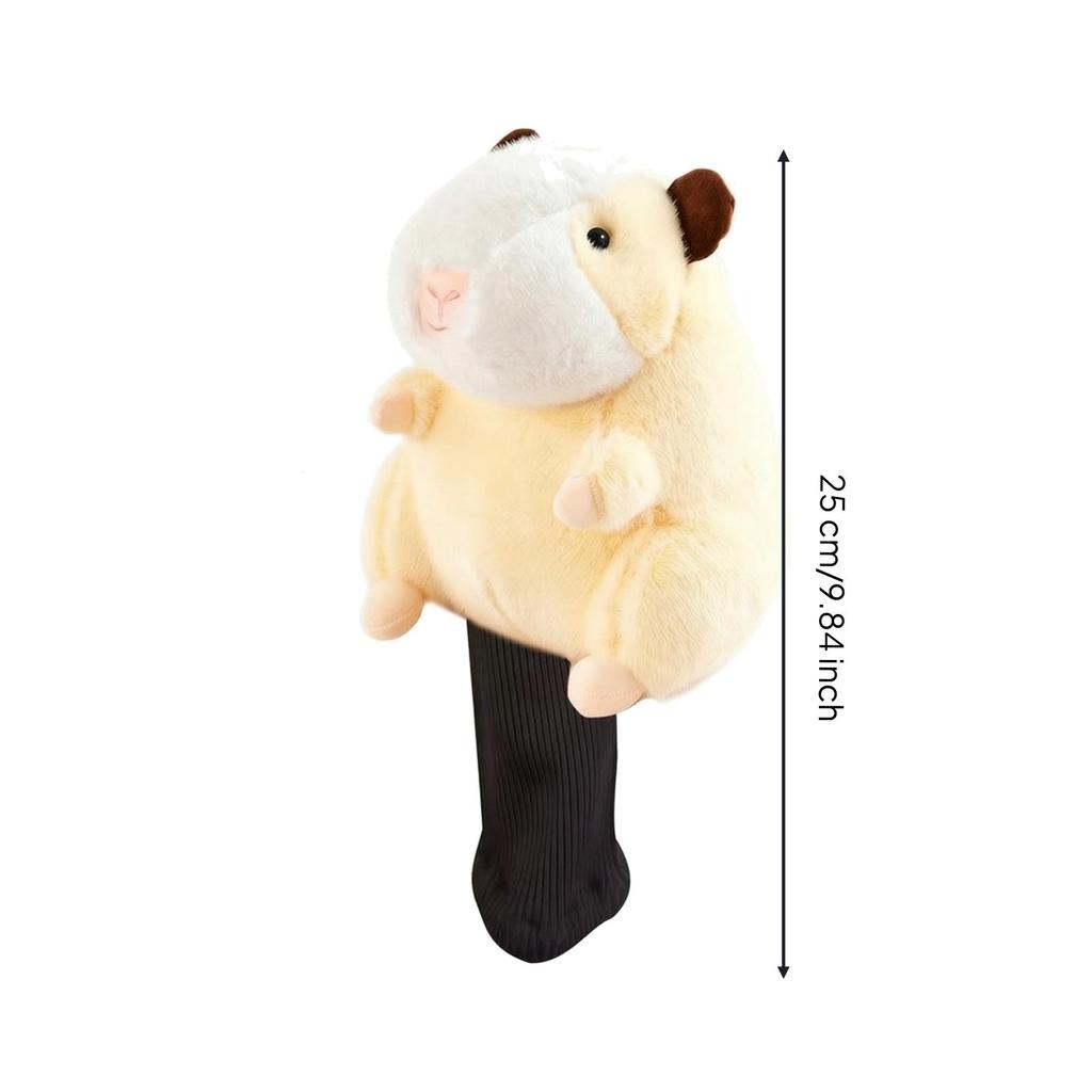 Club Head Cover Soft Guinea Driver Headcover Cute for Golfers Hamburger Pig