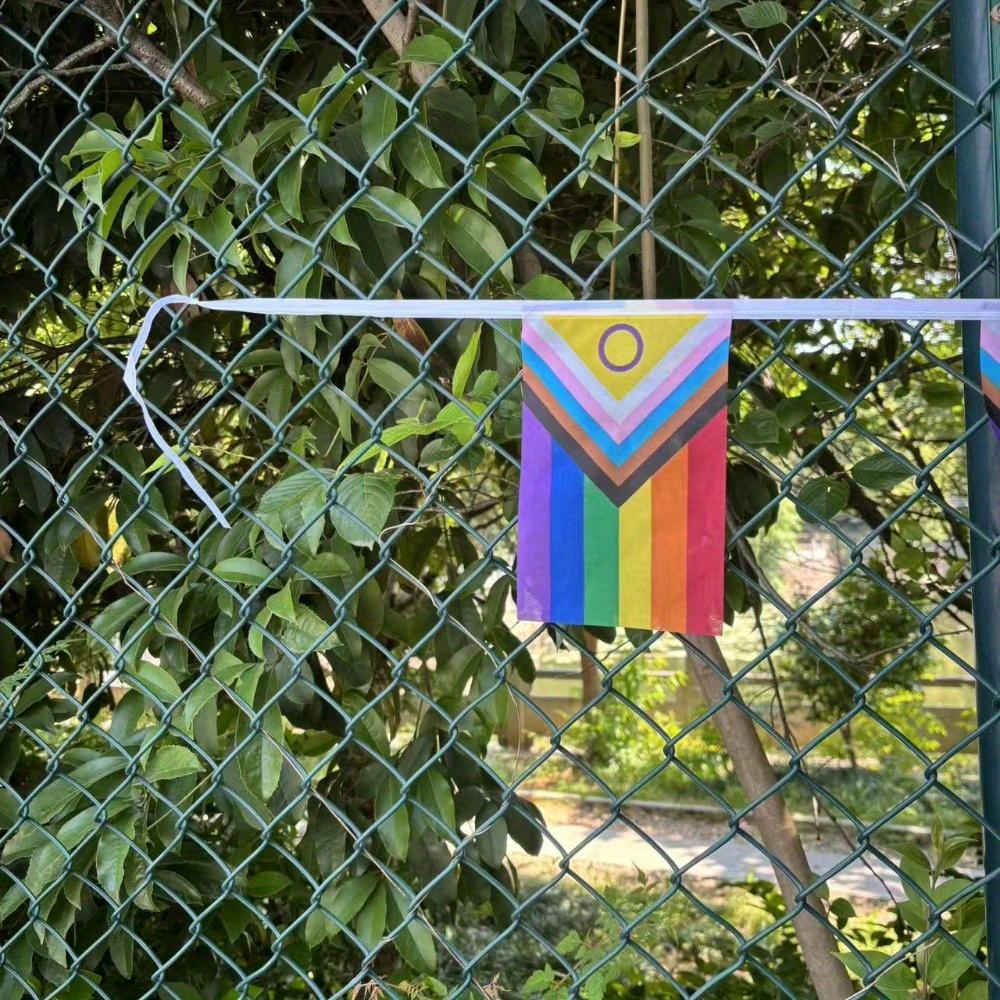 Intersex-Inclusive Progress Rainbow String of Flags Gay Pride LGBT Party Decorations