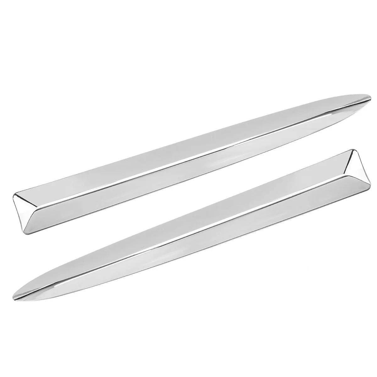 Pair Chrome Front Bumper Upper Grill Moulding Trim For Fiat 500 2007-2015 735455041 735455042 Front Bumper Lower Trim Moulding Pair