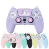 PS5 Anti-slip Silicone Cat Ear Controller Cover + Cat Paw Stickers