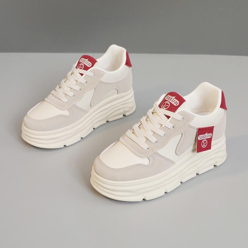 

W3681 новая доска обувь лето и осень цветовая гамма внутренняя высота увеличение толстая подошва износостойкая студенческая универсальная дышащая в стиле колледжа 40