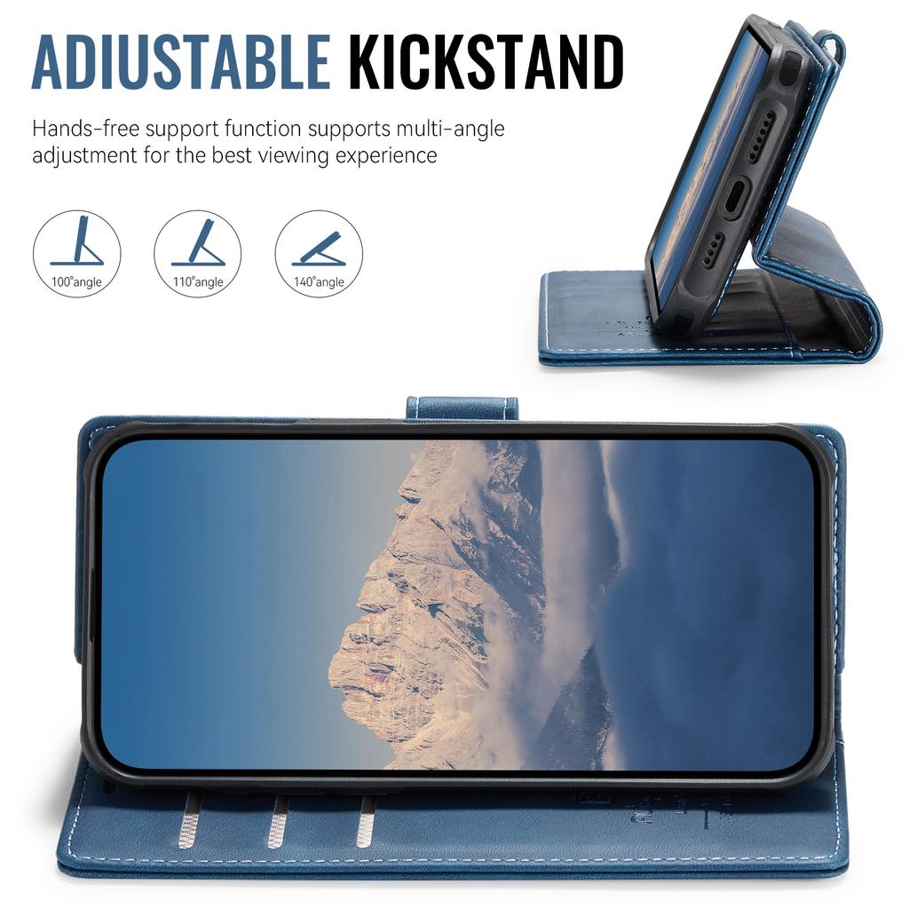 AUTSPACE A05 For iPhone 15 Case Wallet Stand Detachable Leather Magnetic Phone Cover