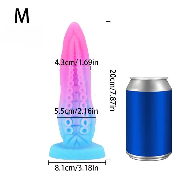 Colored Tentacle Anal Plug Large Anal Dildo Suction Cup Big Butt Plugs Female Masturbator Anal Dilator Men Women Toys For Adults