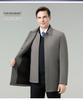 Men's Winter Down Jacket: White Duck Down, Middle-Aged, Thickened, Detachable Liner, Lapel, Warm Coat.