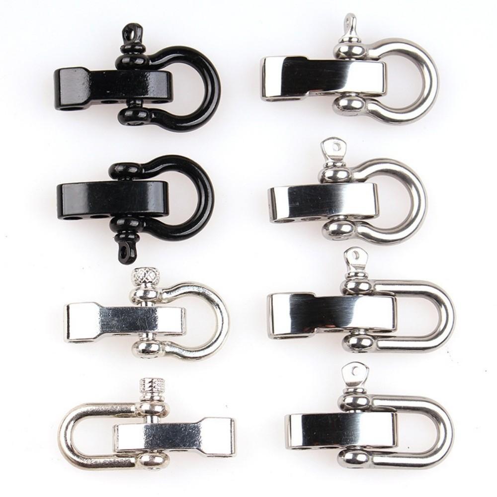 Zinc Alloy Rope Paracord Buckle Multistyles U-shaped Buckle Outdoor Accessories