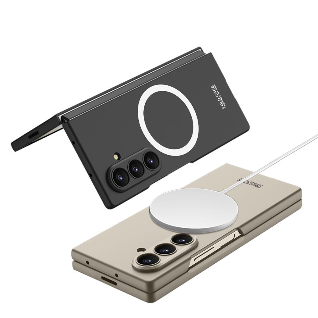 Ultra-thin Armor Plastic Case for Samsung Galaxy Z Fold 8 Ultra Screen Glass Wireless Charge Ring Cover for Galaxy Z Fold7 Case