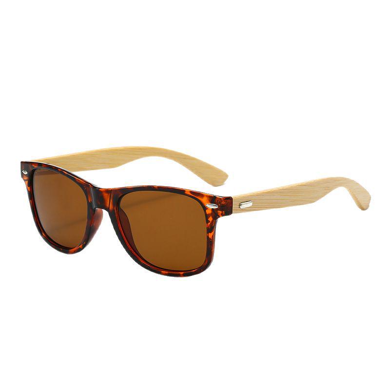 Polarized Retro Bamboo Sunglasses for Men and Women - Fashionable European & American Style
