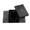 [ZAAP] Tech Necklace BT8 Natural Stone Black Tourmaline (Black Tourmaline 8mm / Large Size 47cm)
