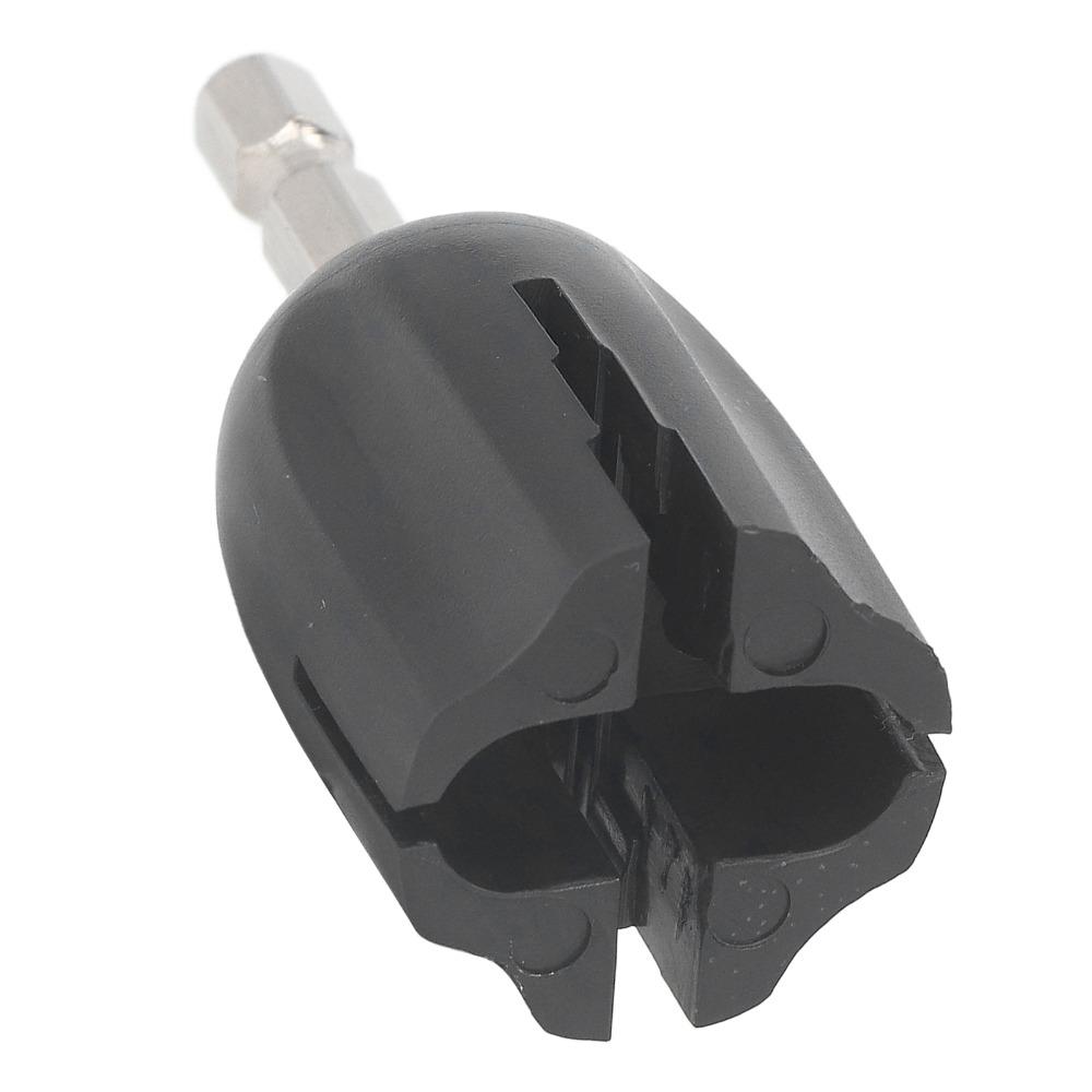 2PCS Plastic+Metal String Winder Head Black Drill Bit Peg Puller  Guitar Maintenance