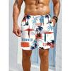 Harajuku Short de Plage Imprimé Floral 3D Homme Été Décontracté Street Motif Palmiers Pantalon Court Été Séchage Rapide Short de Surf
